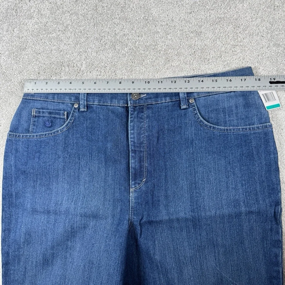 Gloria Vanderbilt Amanda Jeans Womens 16 Blue Tapered Phoenix Wash Classic Fit